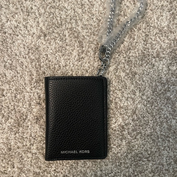 Michael Kors Other - Michael Kors Black Card Holder with Chain
